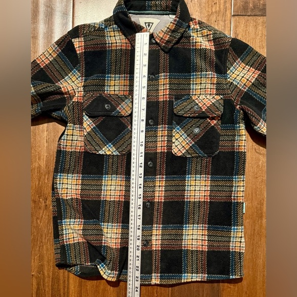Vissla Eco-Zy Polar Flannel Large Fits Small Multicolor Plaid Sustainable - Picture 10 of 16